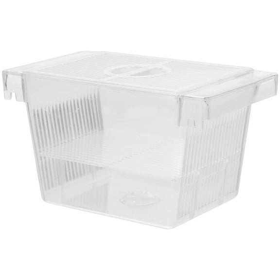LOLIPPYY Guppy Breeding Box Transparent Plastic for Fish Breeders 1Pcs