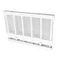 thumbnail image 4 of Cabinet Rod Rack, Tension Rod Shelf Adjustable Length Space Saving Nail Free Expandable Closet Shelf for Cabinet Wardrobe 16.5in Width, 4 of 8