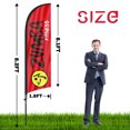 thumbnail image 2 of QSUM Zumba Sign Feather Flag with Pole Kit,8.2FT Zumba Decoration Display, Zumba Business Sign,Zumba Swooper Flag，Advertising Flag, 2 of 7