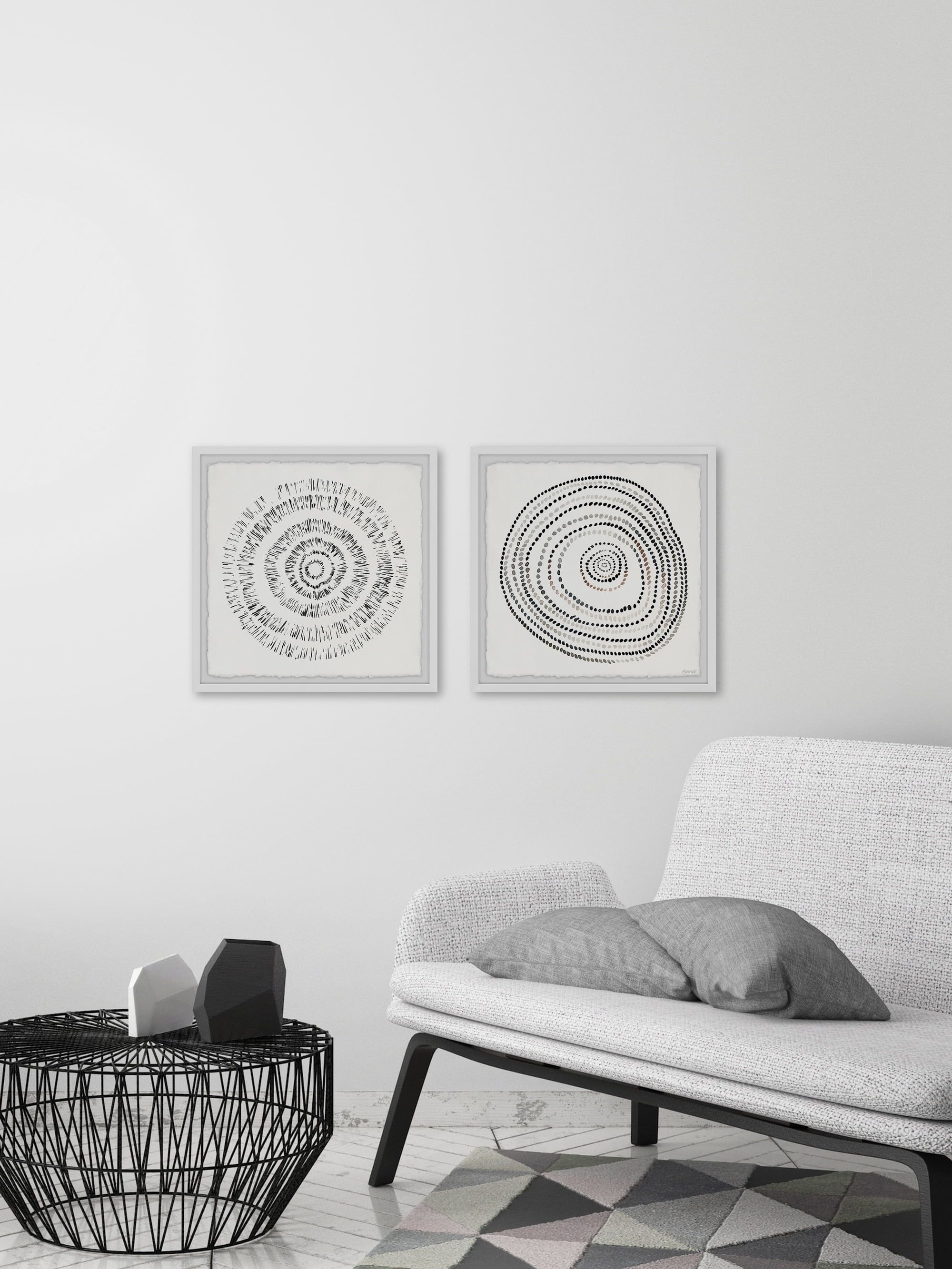 Marmont Hill Endless Circles Diptych, 32" x 64"