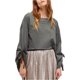thumbnail image 1 of Free People Holala Statement - Sudadera corta para mujer, color verde, pequeño Free People Camisa de entrenamiento, 1 of 1