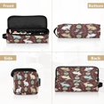 thumbnail image 5 of Hair Tool Organizer Bag with Heat Resistant Mat Removable Travel Storage Case for Hot Air Brushes Curling Irons Vintage Art Easter Bunnies, 5 of 8