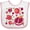 White and Pink, variant on Inktastic Pomegranate Fruit Party Boys or Girls Baby Bib
