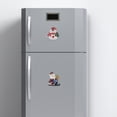 thumbnail image 3 of Christmas Fridge Magnets Funny Ornaments Resin Fridge Magnets with Santa Hats, 3 of 8