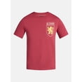 thumbnail image 5 of Harry Potter Men's and Big Men's Gryffindor Alumni Graphic Tee with Short Sleeves, Sizes S-3XL, 5 of 6