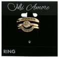 thumbnail image 2 of Mi Amore Stackable Crystal Multiple-Ring-Set Gold-Tone Size 8.00, 2 of 2