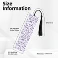 thumbnail image 3 of Kdxio Lavender Flowers Print Metal Tassel Bookmarks,Perfect Gift for Art Lovers and Bookworms Metal Bookmarks for Women, 3 of 8