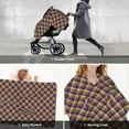 thumbnail image 6 of Car Seat Cover Baby - Mardi Gras Plaid Breathable Infant Car Seat Cover for Baby Carseat, Lightweight Comfort Baby Essentials Must Haves Newborn Stuff for Girl Boy, 6 of 7