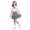 Purple-03, variant on SAWOBUUN Girls' School Uniform Set Short Bubble Sleeve Button Down Shirt with Bow Tie and Plaid Pleated Mini Skirt - 3 Piece Outfit for Kids