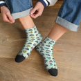 thumbnail image 3 of Fuzoiu Lighthouse Print Adult Socks, Crew Moisture-wicking Socks, Unisex Cushion Crew Socks,Casual Sports Ankle Socks, 3 of 7