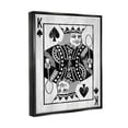 thumbnail image 3 of Stupell Industries King Spade Card Deck Symbol Graphic Art Jet Black Floating Framed Canvas Print Wall Art, Design by Lil' Rue, 3 of 8