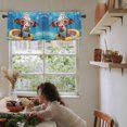 thumbnail image 6 of Windows Curtains Valance, Summer Cut Cow Wearing Sunglasses On Vacation Short Kitchen Window Treatment Curtain, Holiday Rustic Farmhouse Rod Pocket Valances for Living Room/Bedroom 54x18 Inch, 6 of 6