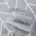 thumbnail image 4 of Shopping Cart Cover for Baby ICOPUCA Cotton High Chair Cover, Reversible, Machine Washable for Infant, Toddler, Boy or Girl (Grey Arrow Print), 4 of 5