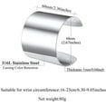 thumbnail image 6 of FindChic Wide Cuff Bracelet for Women Stainless Steel Chunky Statement Open Bangles Christmas Jewelry Gifts for Her/Girlfriend, 6 of 6