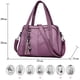 thumbnail image 4 of Bolso de hombro tipo hobo para mujer con correa para el hombro, bolso de hombro, bolso de mano de PU, desechable, 4 of 5
