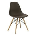 thumbnail image 4 of Suff Plastic Dining Side Chairs, Set of 2, Brown, 4 of 6