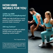 Havasu Nutrition HMB Capsules, Muscle Support Dietary Supplement, 2000mg, 120 Count