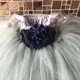 thumbnail image 3 of Vestido de tul con tutú para niña de las flores, largo hasta los tobillos, para niña, de princesa, para fiesta de boda, desfile de niños, 3 of 5