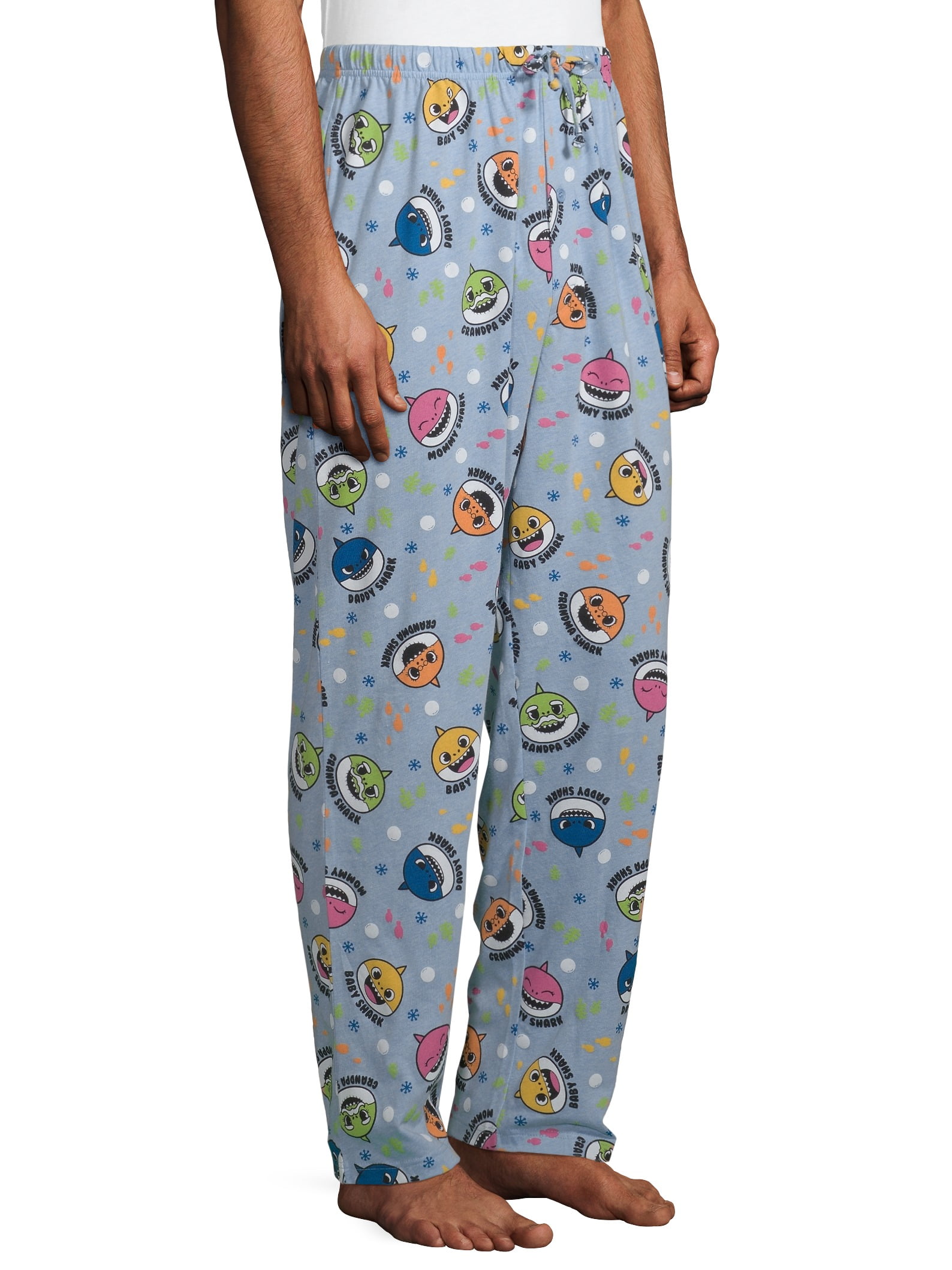 Pinkfong Baby Shark Men s Heather Sea 2 Pajama Pant Walmart