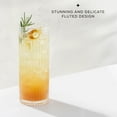 thumbnail image 2 of Elle Ribbed Highball Water Drinking Glasses [Set of 2], 2 of 6