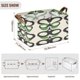 thumbnail image 5 of Retro Floral Pattern 16.9x11.4x10in Foldable Open Home Storage Bins Durable Water Resistant Shelf Baskets, 5 of 8