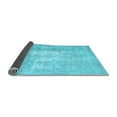 thumbnail image 2 of Ahgly Company Indoor Square Abstract Light Blue Contemporary Area Rugs, 3' Square, 2 of 4