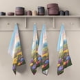 thumbnail image 5 of SKYSONIC Meadow Flowers Kitchen Towels, 18 x 28 Inch Super Soft and Absorbent Dish Cloths for Washing Dishes, 1 PCS Reusable Multi-Purpose Microfiber Hand Towels for Kitchen, 5 of 7