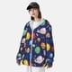thumbnail image 3 of Balery Space Planet Sudadera ligera de manga larga con capucha y protección solar UPF 50+ para hombre y mujer, ideal para pesca y running-Large, 3 of 6