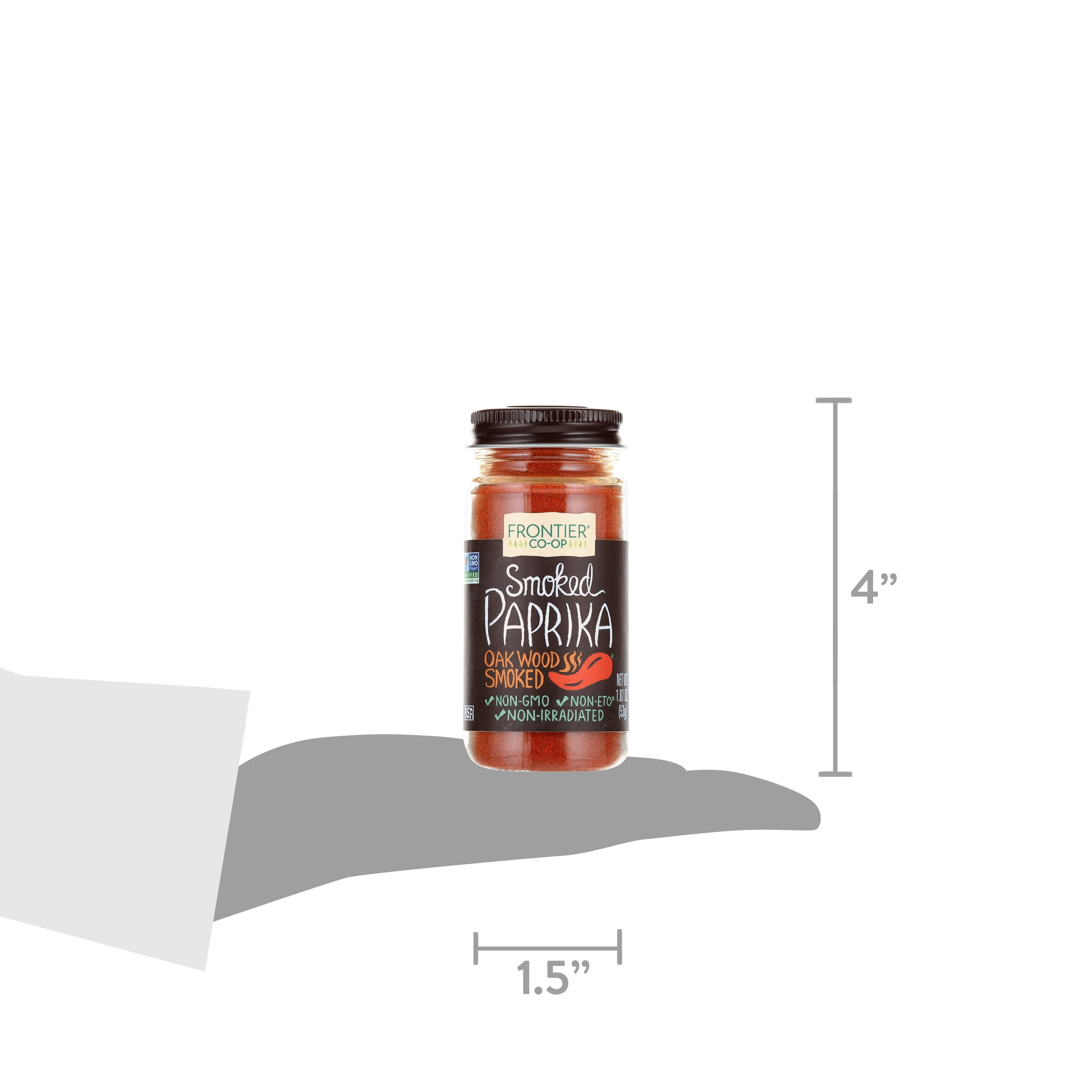 (3 pack) Frontier Oakwood Smoked Paprika, 1.87 oz Bottle