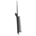 thumbnail image 4 of Peine con pinza para el pelo con forma de cola de rata, peine profesional de plástico para peluquería negra, herramienta para hacer mechas, 4 of 10