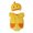 Yellow, variant on AWZXDE Girls Graphic Rompers Velvet Character Sleeveless Bodysuit With Matching Hat Ruffle Shoulder Snap Closure Cute Themed Outfit Set Yellow - 3-6 Months