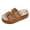 A Brown, variant on Wovix Slippers For Women Classic Breathable Wide Toe Box Shoes Double Adjustable Band Platform Footwear Indoor Outdoor Shoes