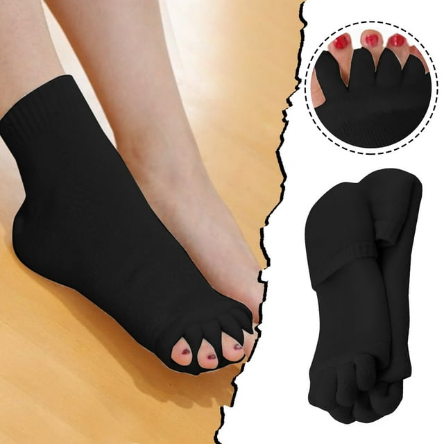 LBS Yoga Five Toe Socks for Women Toe Separated Socks for Correcting