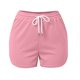 thumbnail image 3 of Pantalones deportivos de mujer de cintura media y color liso: cintura elástica, corte estilizante, ropa informal para el día a día, fiestas y vacaciones, mezcla de poliéster y spandex., 3 of 4