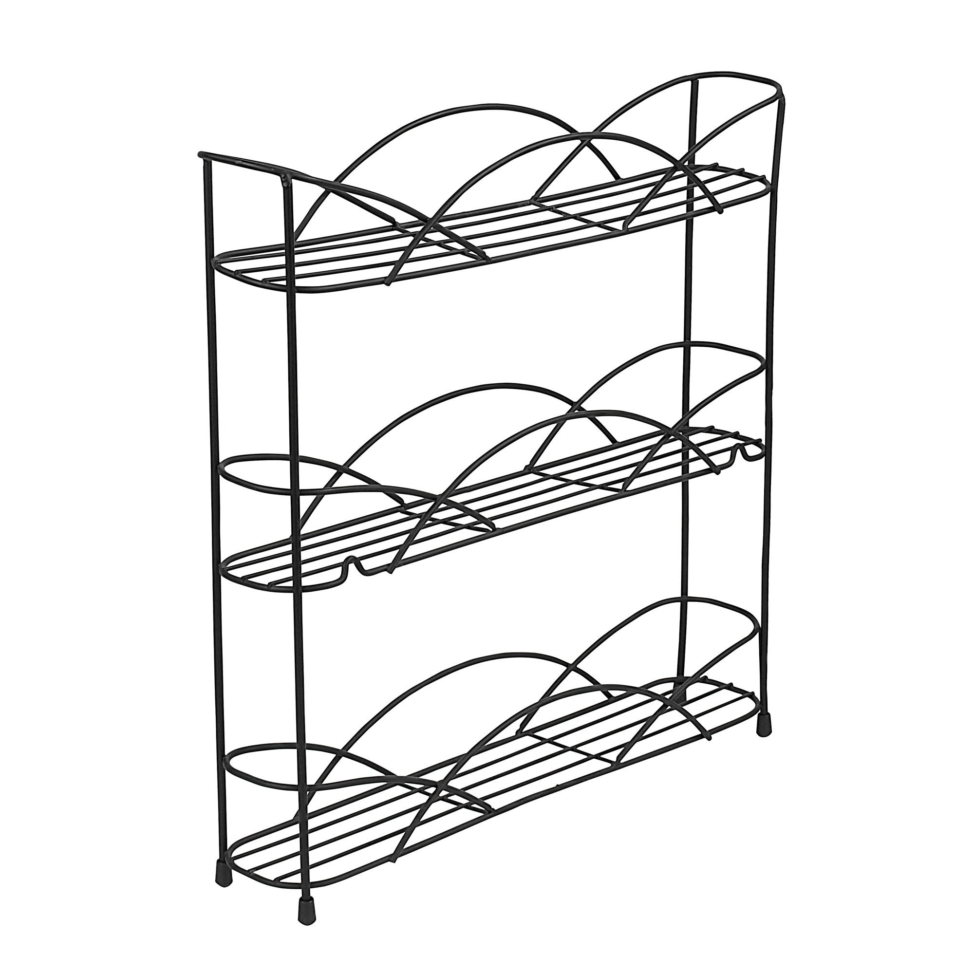 Spectrum 3-Tier Steel Spice Rack, Black photo 1