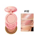 thumbnail image 3 of Kmbangi Face Blush, Contour Highlight Face for a Shimmery Finish, Long Wearing Face Blush for Cheek, 3 of 5
