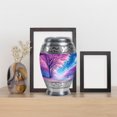 thumbnail image 4 of MUKTIVE Cherry Blossom Memorial Urn for Human Ashes Mom & Dad, Keepsake Burial Ashes for Women, Blue Urns for Funeral, Cremation Urn for Adult Female, 3 Inch, 4 of 7