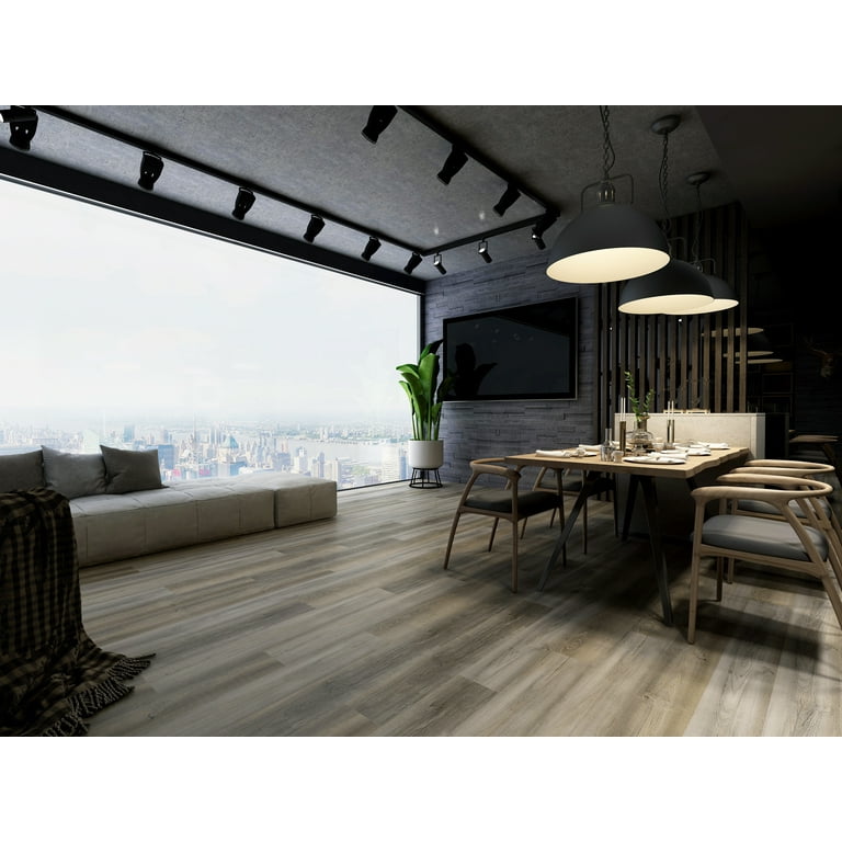 あいり　1116 Dekorman Yellow stone Pine 7.1 in. W x 48 in. L x 5 mm T Rigid