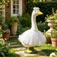 thumbnail image 5 of 23 Inch Porch Goose Clothing Set,Puffy Skirt Goose Outfit for White Goose Statue,Decorative Garden Lawn Yard Goose Clothes for Seasonal Home Porch Display, 5 of 6