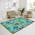 thumbnail image 4 of SKYSONIC Area Rug Dinosaurs Trees and Fern Nursery Rug Floor Mat Kids Playing Mat for Living Room Bedroom, 80x58 in, 4 of 6