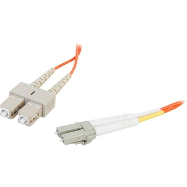 C2G 33155 6.56 ft. LC/SC Duplex 62.5/125 Multimode Fiber Patch Cable - Orange Male to Male