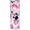 thumbnail image 3 of Pink Dog Paw Print Tumbler 20oz, Insulated Tumbler Cup Keeps Drinks Cold & Hot, Cute Skinny Stainless Dog Mom Tumbler with Lid for Women, Tumbler Gift For Dog Lovers, 3 of 4