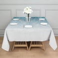 thumbnail image 6 of 60x60in(152x152cm) Square Tablecloth, Waterproof Polyester Table Cover, Wrinkle Resistant & Washable Fabric for Dining, Kitchen, Picnic, Ice Crystal Print, 6 of 6