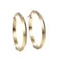 thumbnail image 2 of 304 Stainless Steel Hoop Earrings Gold 0.6 To 1.4" Pin 1X0.8Mm&nbsp; P620, 2 of 9