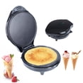 thumbnail image 1 of Máquina para hacer conos de helado y gofres, 1200W, placas antiadherentes de doble cara, 1 of 8