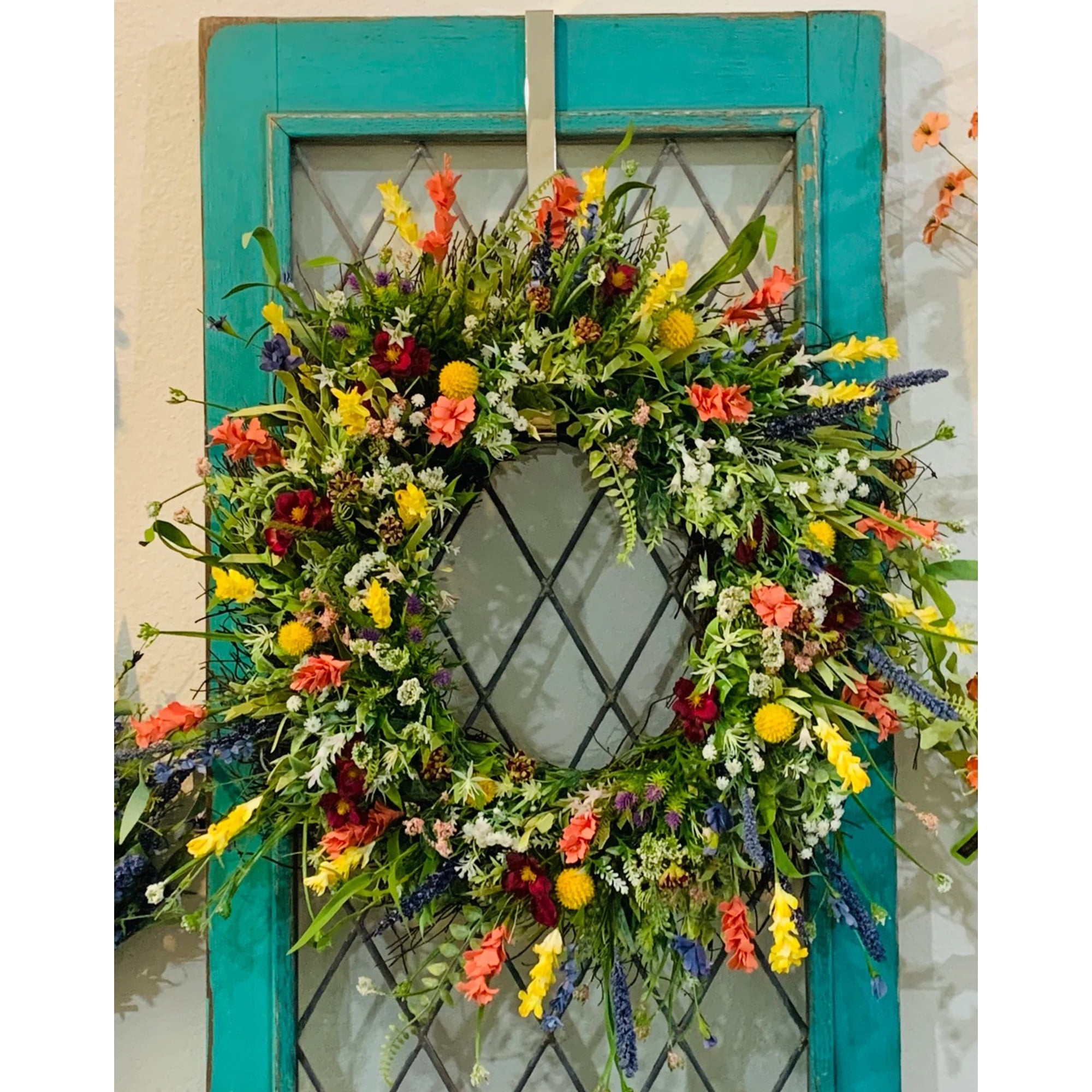 .com: New Texas Wildflower Wreath Wall Hanging Spring