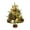 Coffee, variant on Coffee Desktop Christmas Tree 45.6X15X15Cm Plastic With Decorations And Lights For Home Office Tabletop Decor