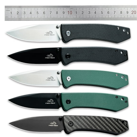 AOLIGEI FT2103 Folding Knife Hunting Survival Tactical Hunting Hiking EDC Pocket Knives Outdoor Gear Free Tiger Camping Tools