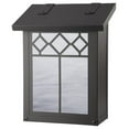 thumbnail image 1 of Americas Finest Lighting AF-3071-TB-WW Window 1 Verical Mailbox, Wispy White - Textured Black, 1 of 1
