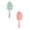Pink+Mint Green, variant on 2PCS Hair Scalp Massager Shampoo Brush - Scalp Care Comb with Handle and Soft Silicone Bristles - for Wet and Dry Hair, Removes Dandruff,Relieves Itching